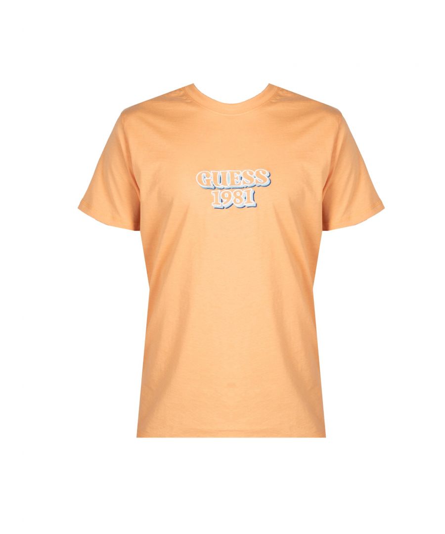 Guess T-Shirt Embro Mannen oranje