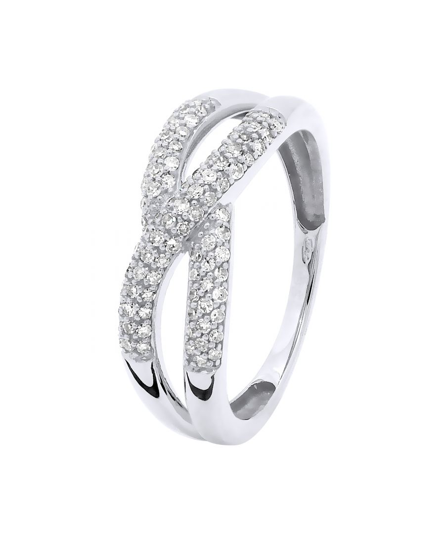 Ring Diamonds 0,30 Cts - White Gold - HSI Quality - Size available from 48 to 60, I to S - Our jewellery is made in France and will be delivered in a gift box accompanied by a Certificate of Authenticity and International Warranty