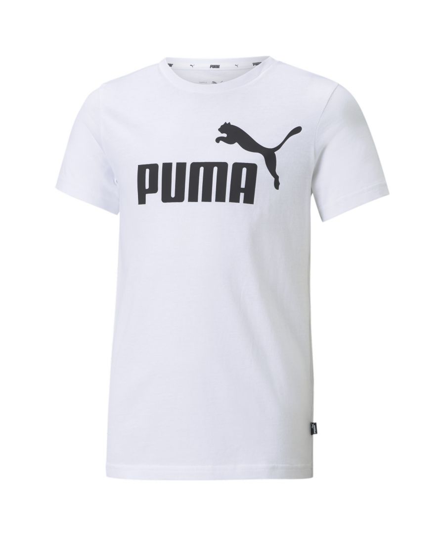 PRODUCT STORY This Essentials Tee is a classic that's ready to take your casual look to the next level. Eye-catching PUMA branding and  100% Cotton fabrication make it a cut above the rest. FEATURES & BENEFITS: By buying cotton products from PUMA, you’re supporting more sustainable cotton farming. DETAILS: Regular fit, Ribbed Crew neck, PUMA No. 1 Logo rubber print at centre chest, PUMA No. 1 Logo on label at left side, 100% Cotton.