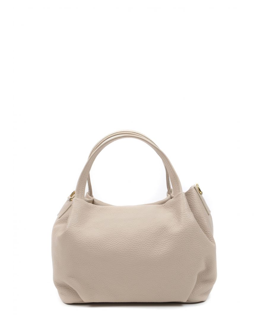 Top Handvat Tas\n100% rundleer\nEnkele handgreep: 20 cm\nRitssluiting aan de bovenkant met flapoversluiting\nAfneembare schouderband: 120 cm\nAfmetingen (L): 18x22x10 cm