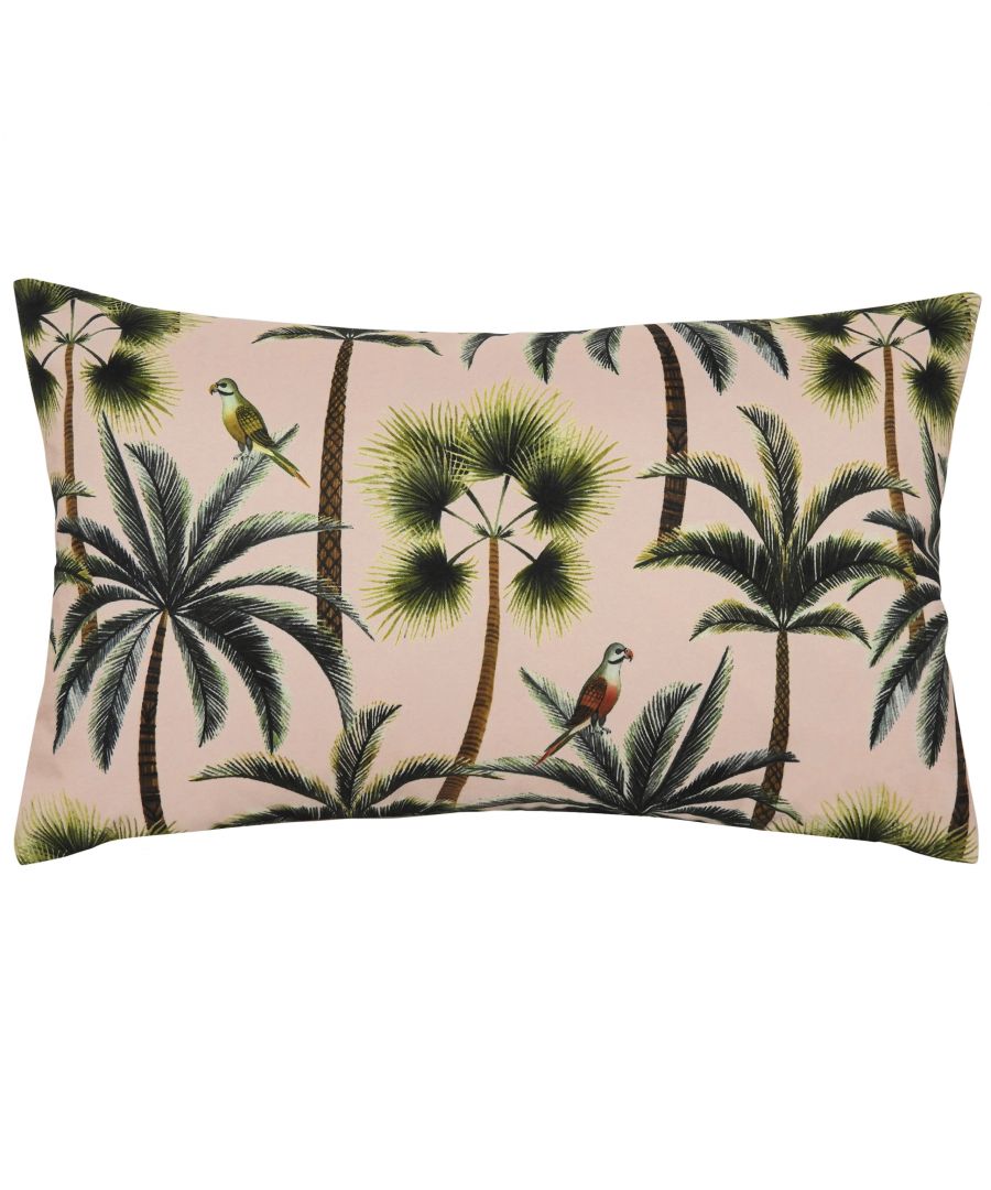 Bring the tropical feels to your outdoor space. This fully reversible design in beautiful forest green tones is sure to stand out in any garden.