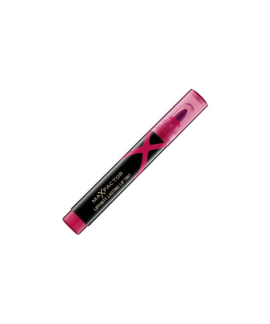 Max Factor Lasting Lip Tint provides a splash of colour with a lightweight, water-based formula that permeates and infuses the lips, meaning it doesn't transfer, leaving you with comfortable, kissable lips. It's felt-tip pen style easy applicator allows simple, yet accurate application by tracing the contours with the nib and colouring the fleshy areas with the flat side, giving you total control of your look.