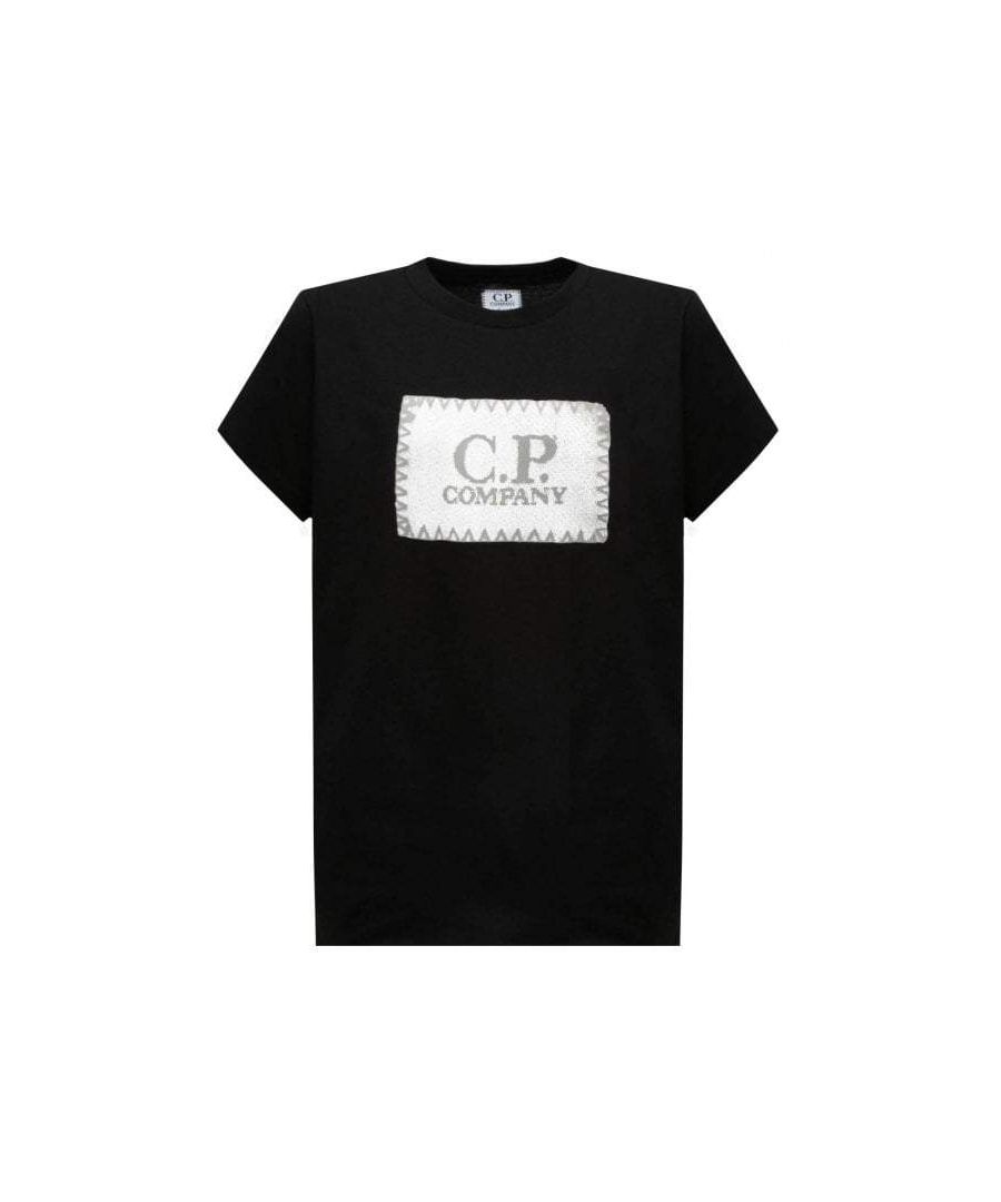 Image for C.P Company Boys Total Eclipse Logo T-shirt Black