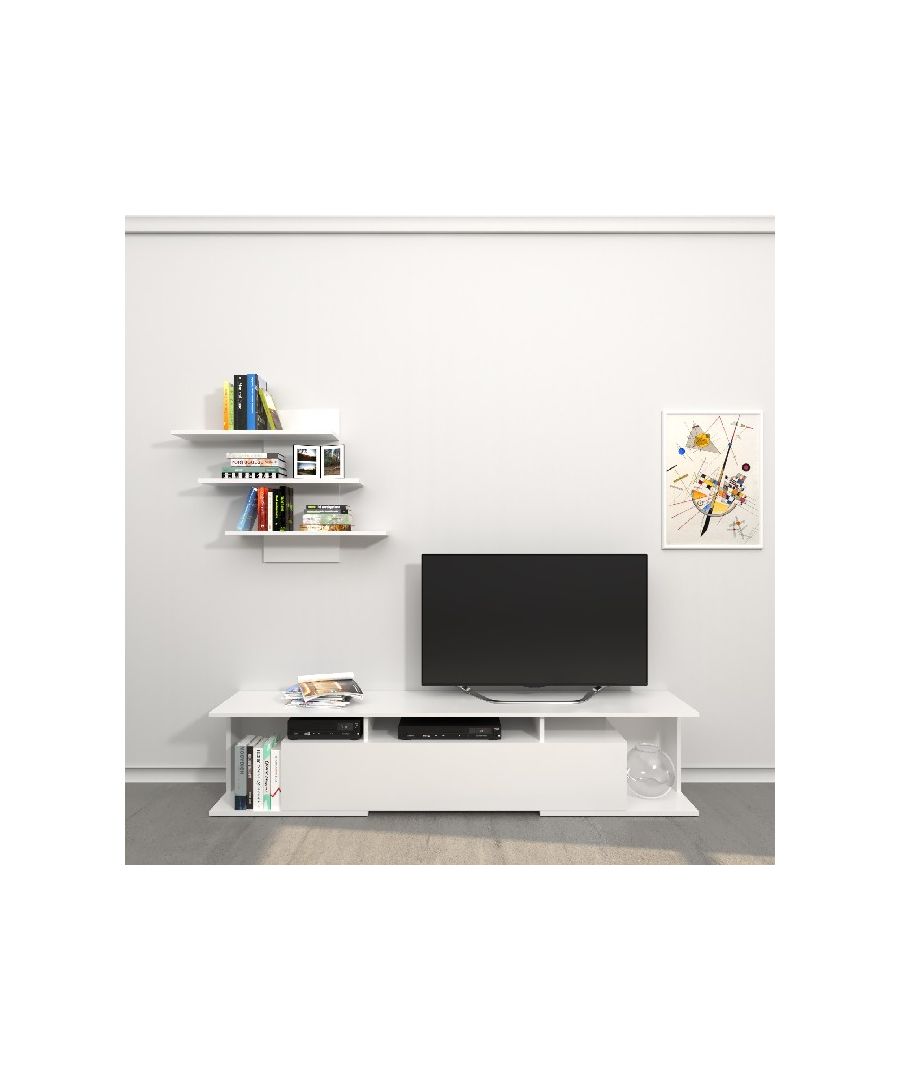 Image for HOMEMANIA Bounty TV Stand, in White