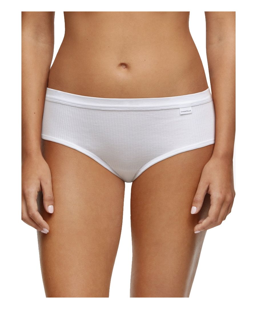 Chantelle Womens Cotton Comfort Hipster - White - Size Large