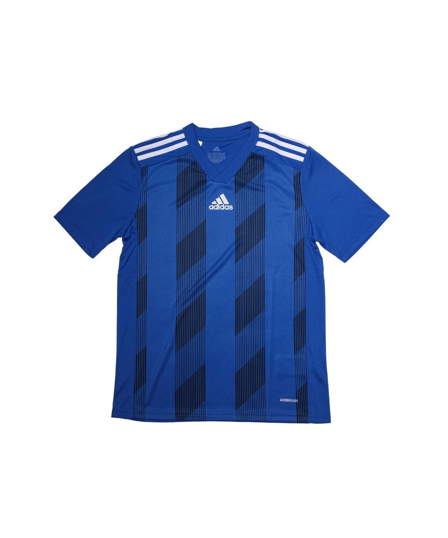 Image for Boy's adidas Junior Striped 19 Jersey in Blue-White