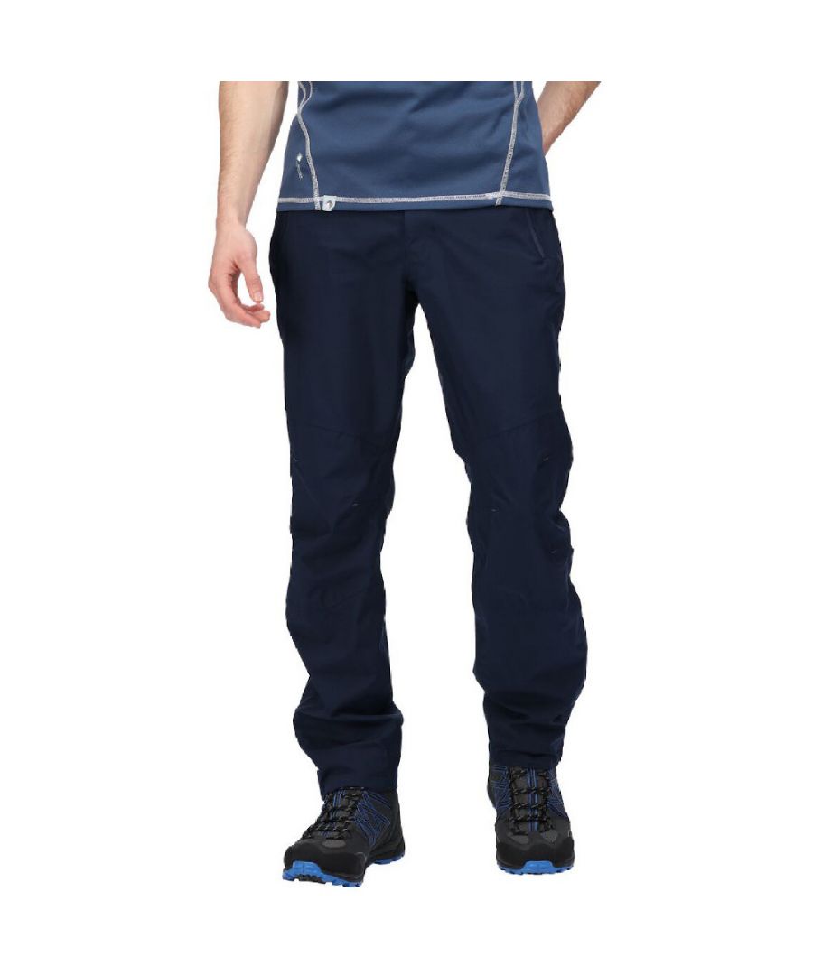 Waterproof and breathable Isotex 10000 100% polyester stretch fabric. Breathability rating 10,000g/m2/24hrs.Durable water repellent finish. Taped seams.Unlined. 2 zipped side pockets.Part elasticated waistband. Zip opening at ankle.Available in Short, Regular and Long leg lengths.