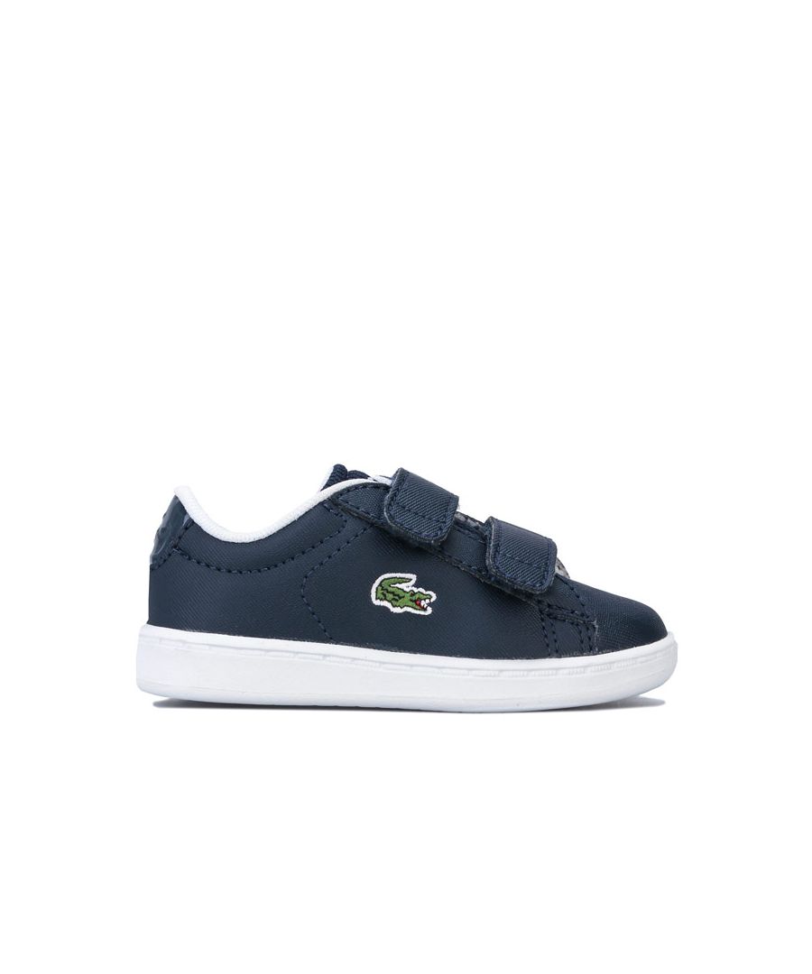 Image for Boy's Lacoste Chidren Carnaby Evo Strap Trainers in Navy