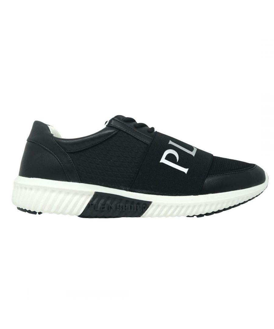 Philipp Plein Sport Band Logo Black Sneakers. Philipp Plein Sport Band Logo Black Trainers. Low Cut Sneaker. Rubber Sole, Leather and Textile Upper. Branded Elastic Band Across The Shoe. SIP701 99