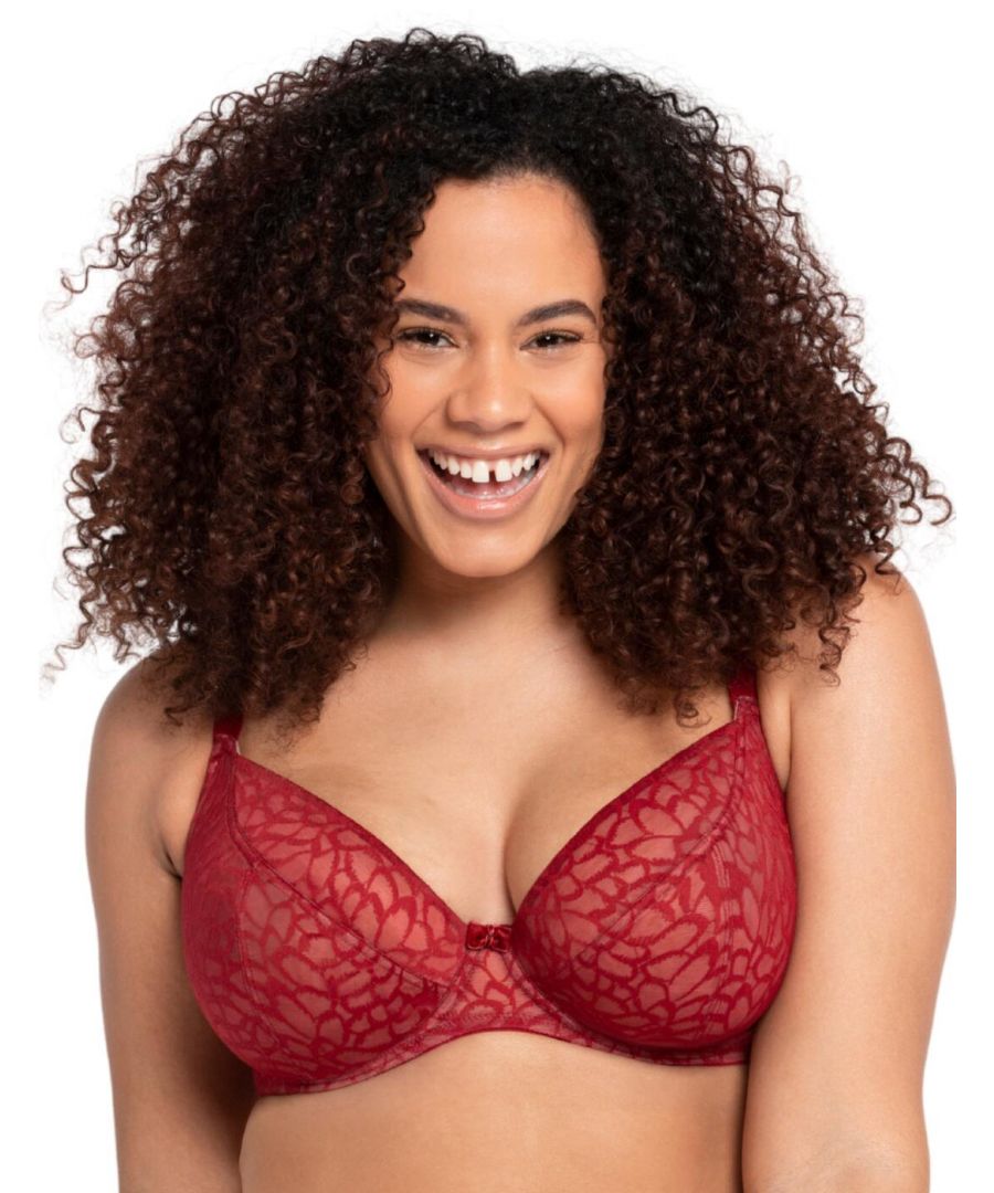 Curvy Kate Womens Love Me Lace Plunge Bra - Red - Size 32G