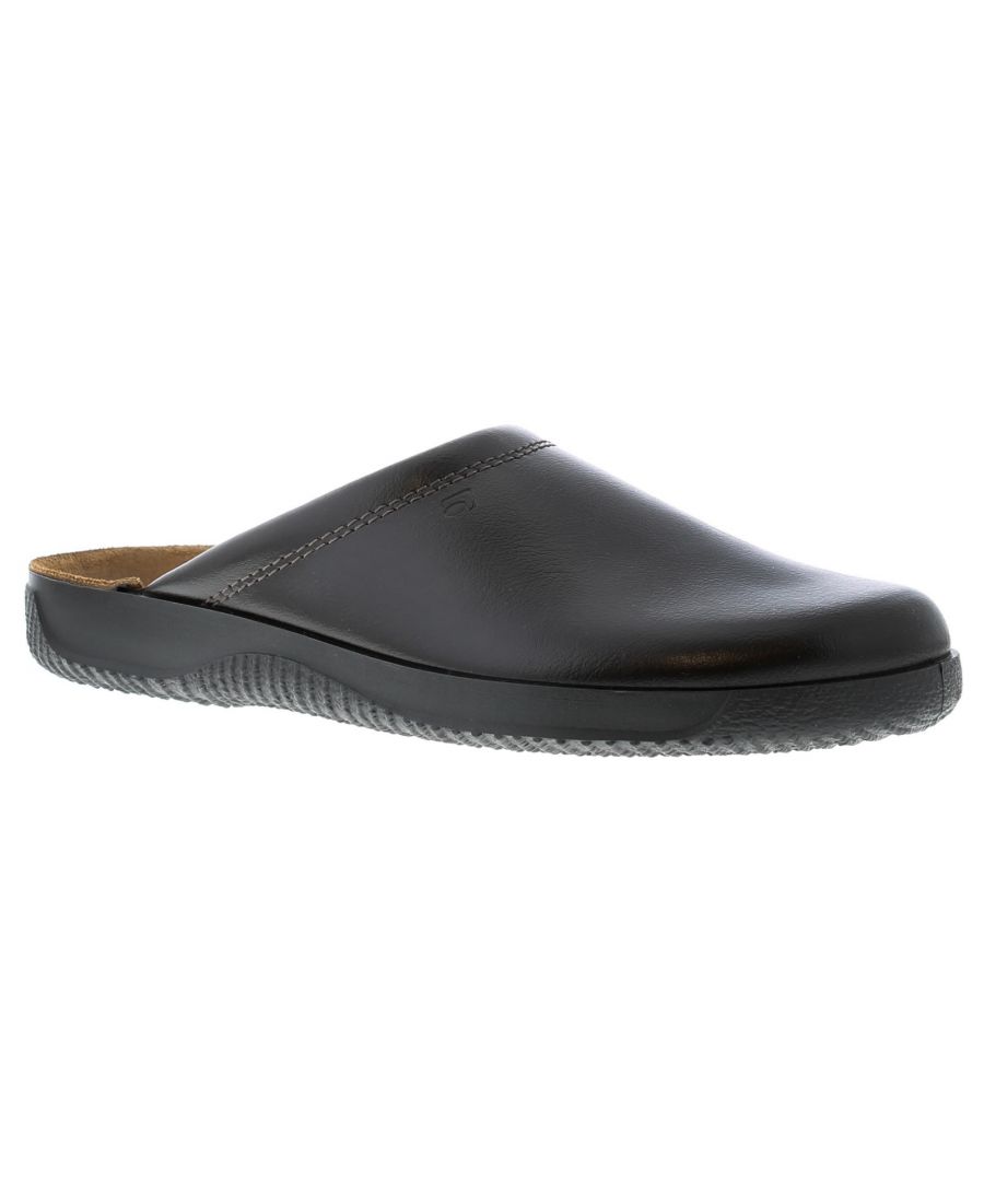 Rohde Soltau Mens Slippers In Brown Mens Slip On Leather Mule Slipper With A Cushioned Leather Footbed And Lining On An Injection Moulded Sole Unit.Leather UpperLeather LiningSynthetic SoleMens Slip On Leather Mule Slipper Cushioned Leather Footbed And Lining