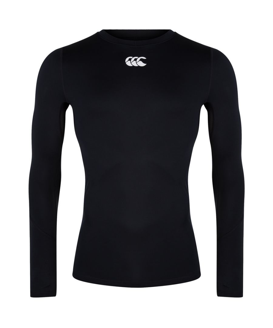 When you've trained and played hard on the rugby pitch, it's important to help your body recover. With Mercury TCR Compression technology this men's long sleeve top is designed to correct your compressions levels. It provides graduated levels of compression from your wrist to your elbow and constant compression on the torso and upper arm to stabilise your muscles and reduce vibration. Mesh panels at the back and under the arms keep you cool and comfortable by absorbing moisture and releasing it through the material itself allowing it to breathe and anti-microbial, odour control fabric keeps you smelling fresh. This top is finished with a Canterbury logo on the front below the neck - the mark of a true rugby fan!