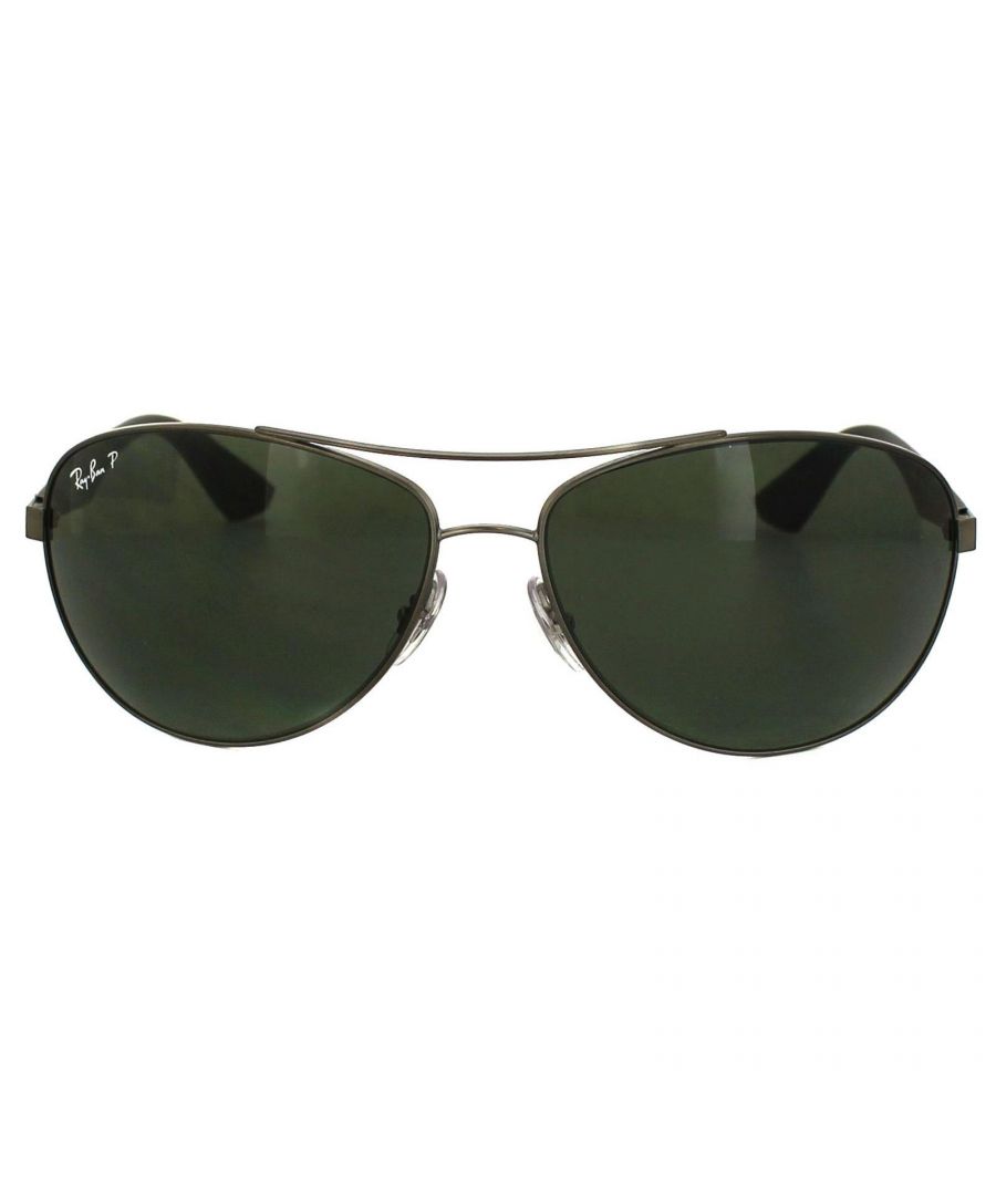 Image for Ray-Ban Sunglasses 3526 029/9A Gunmetal & Black Green Polarized