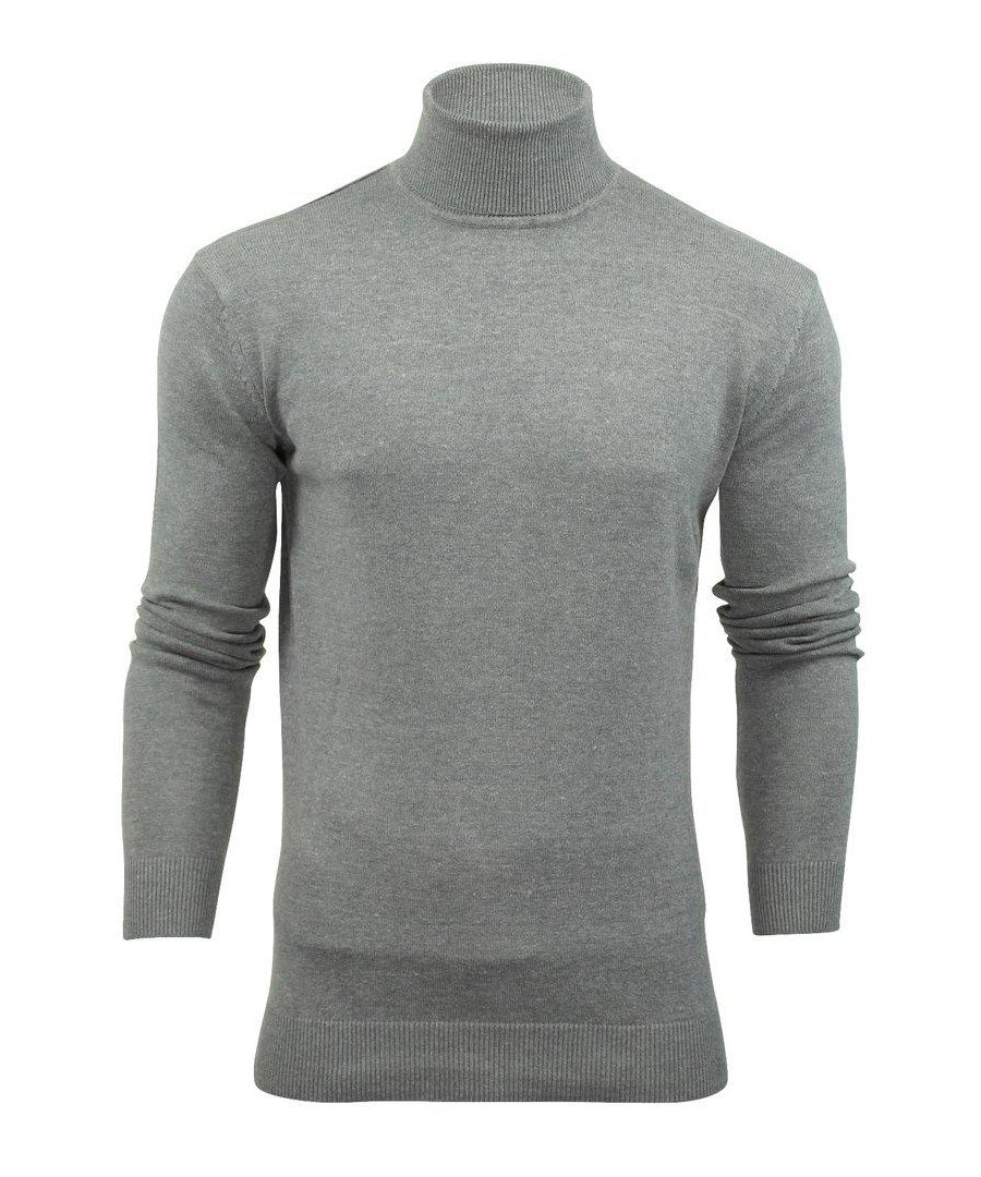 Brave Soul Mens Pullover Roll Neck - Grey - Size Small