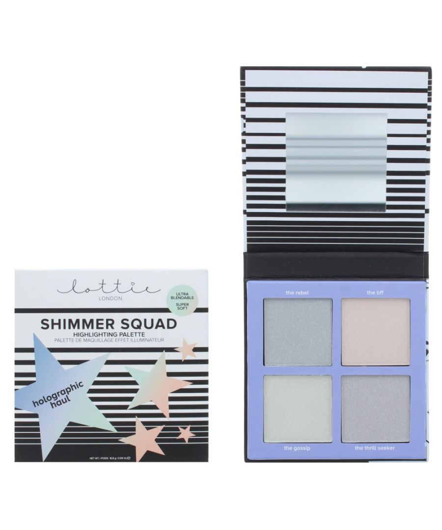 Lottie Londons Shimmer Squad has had the ultimate mermaid makeover with these iridescent holographic highlighters. High pigment ultrablendable powders mean outofthis world glam has never been so easy