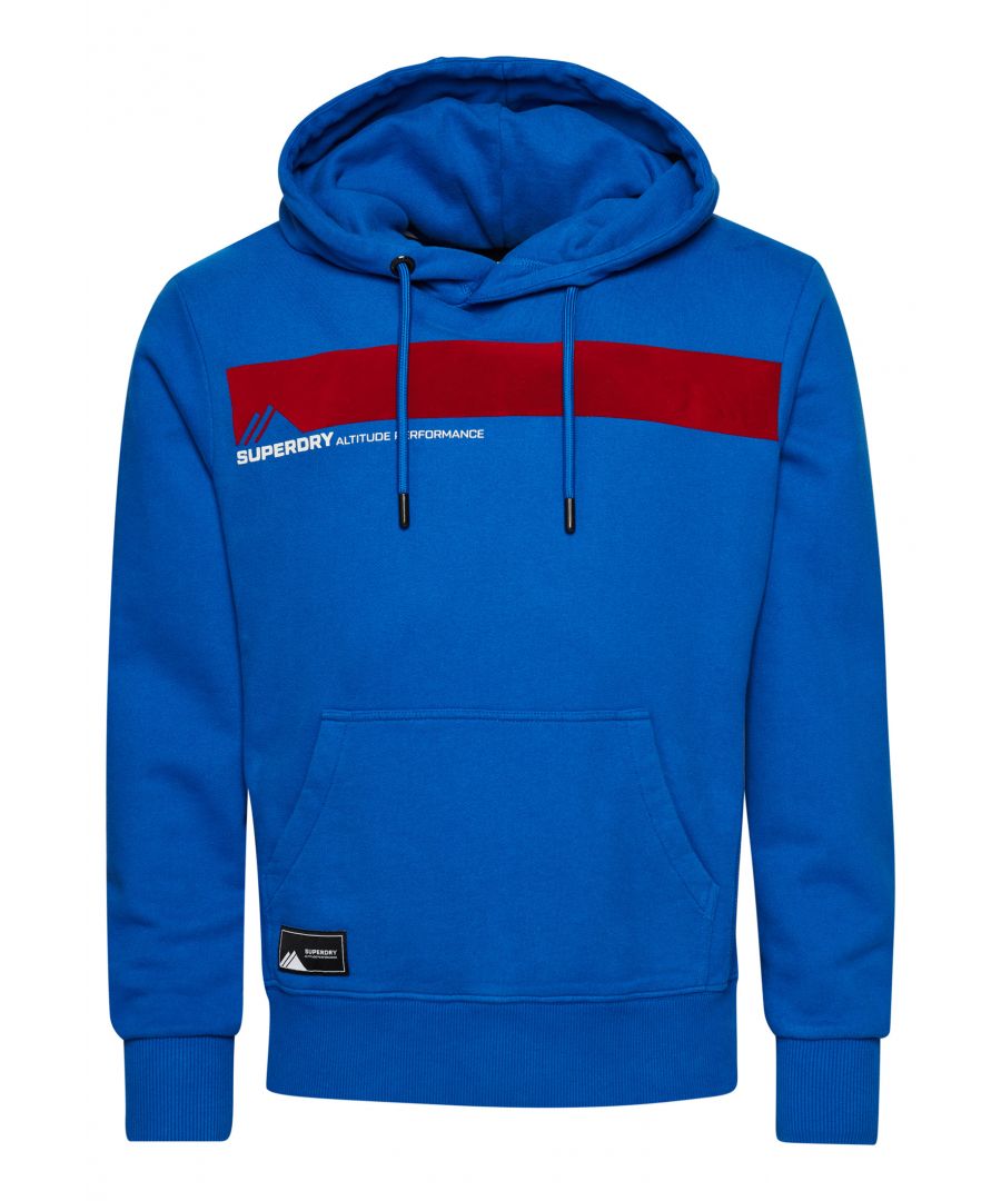 Embrace nostalgia with our Mountain Sport Hoodie. Bold and playful, it will allow you to express yourself comfortably and freely.Loose Fit – where comfort meets cool, a stylish loose cut makes this a must-have shapeDrawcord hoodTextured graphicLarge front pocketRibbed side panels, cuffs and hemUnbrushed liningIconic Superdry logo patch