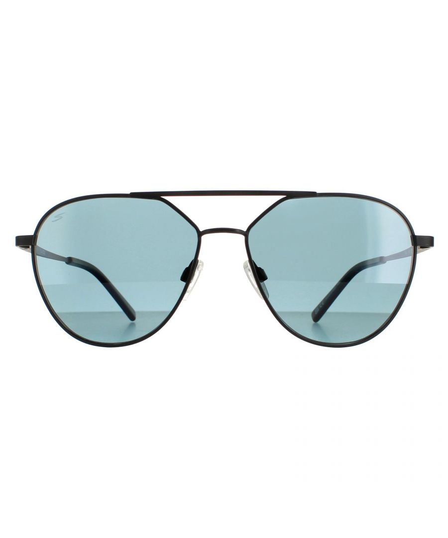 Serengeti Aviator unisex Mat Black Saturn Polarisated benzine Blue Odell Odell zijn een glamoureuze vliegerstijl die is gemaakt van lichtgewicht metaal. Siliconen neuskussens en een dubbele brugontwerp zorgen ervoor dat de hele dag de spectrale besturingselementen en fotochromische technologie aanpassen en filtert licht aan perfectie, terwijl het logo van Serengeti op de juiste lens voor merkauthenticiteit.