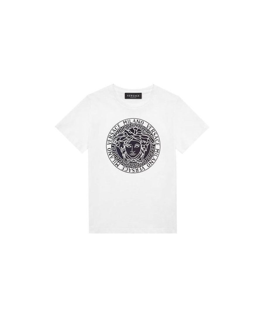 Image for Versace Boys Cotton T-shirt White