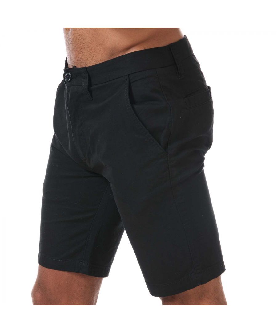 Image for Men's Weekend Offender Dillenger Cotton Twill Chino Shorts in Black