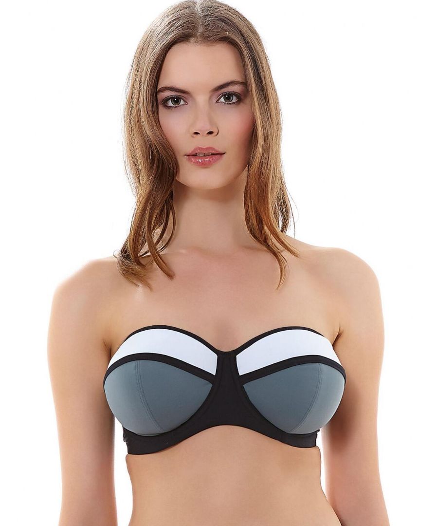 Freya Womens Bondi Bandeau Bikini Top - Black - Size 32DD