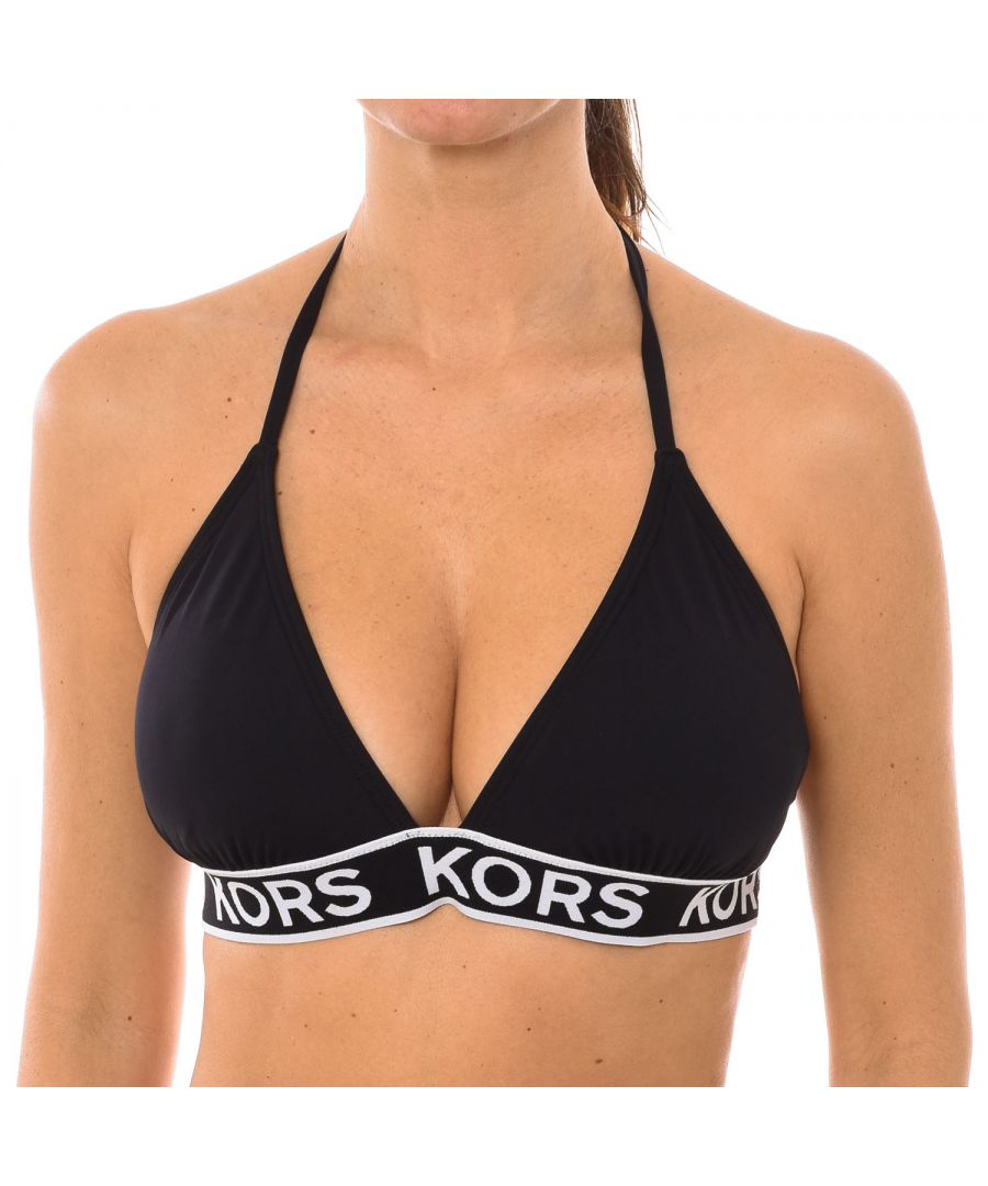 Michael Kors Womens Triangle bikini bra MM2M710 woman - Black polyamide - Size X-Small