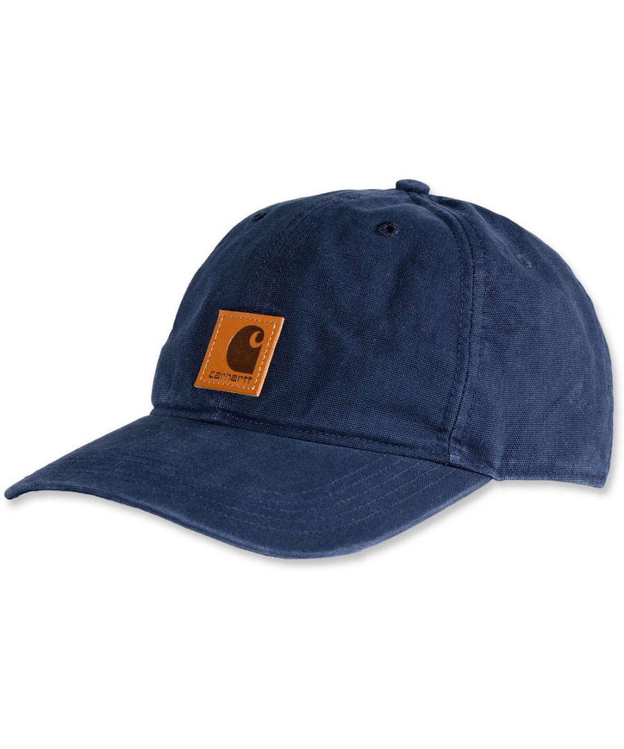 *Sizing Note* Carhartt are more generously sized, you may need to consider dropping down a size from your traditional workwear clothing.Light structured medium profile cap with pre-curved visor. Adjustable fit with hook-and-loop back closure. Carhartt leatherette label sewn on front. Carhartt logo embroidered on back. 100% cotton duck - Coolmax sweatband wicks away moisture for comfort.