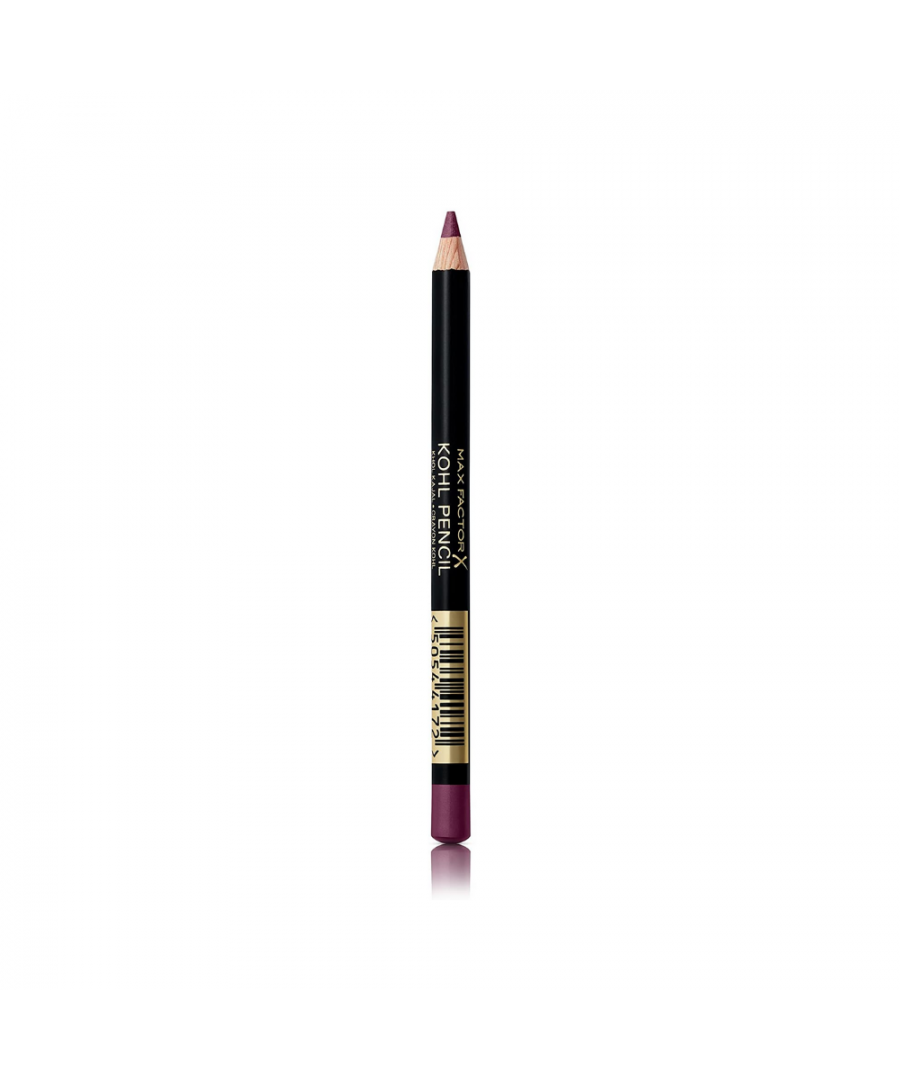 Ultra soft pencil - gentle on delicate eye area and easy to apply. Max Factor Kohl Pencil Eyeliner is firm enough for elegant definition, yet soft enough for a sophisticated smoky eye. This easy to blend pencil takes seconds to apply and gives you an instant shot of glamour.