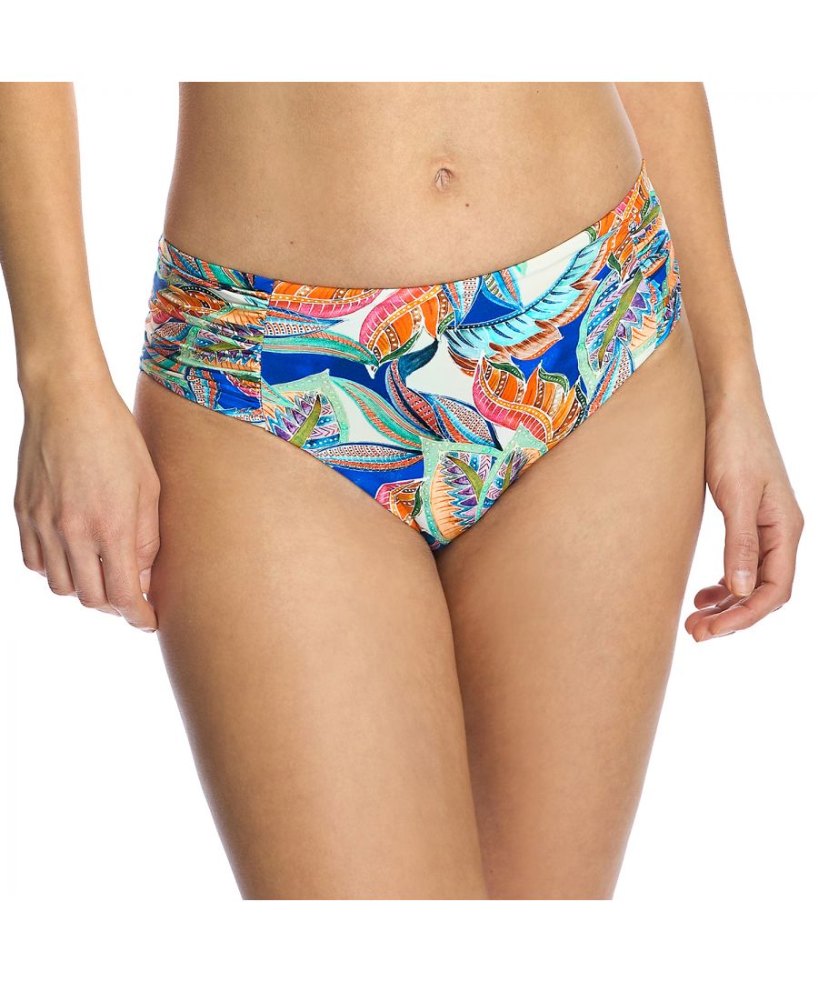 ORY Womenss high-waisted bikini panties W241457 - Multicolour - Size Large