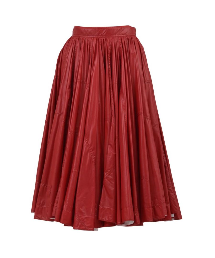 A-line skirt from Calvin Klein 205w39nyc with pleats and a high-waist.
