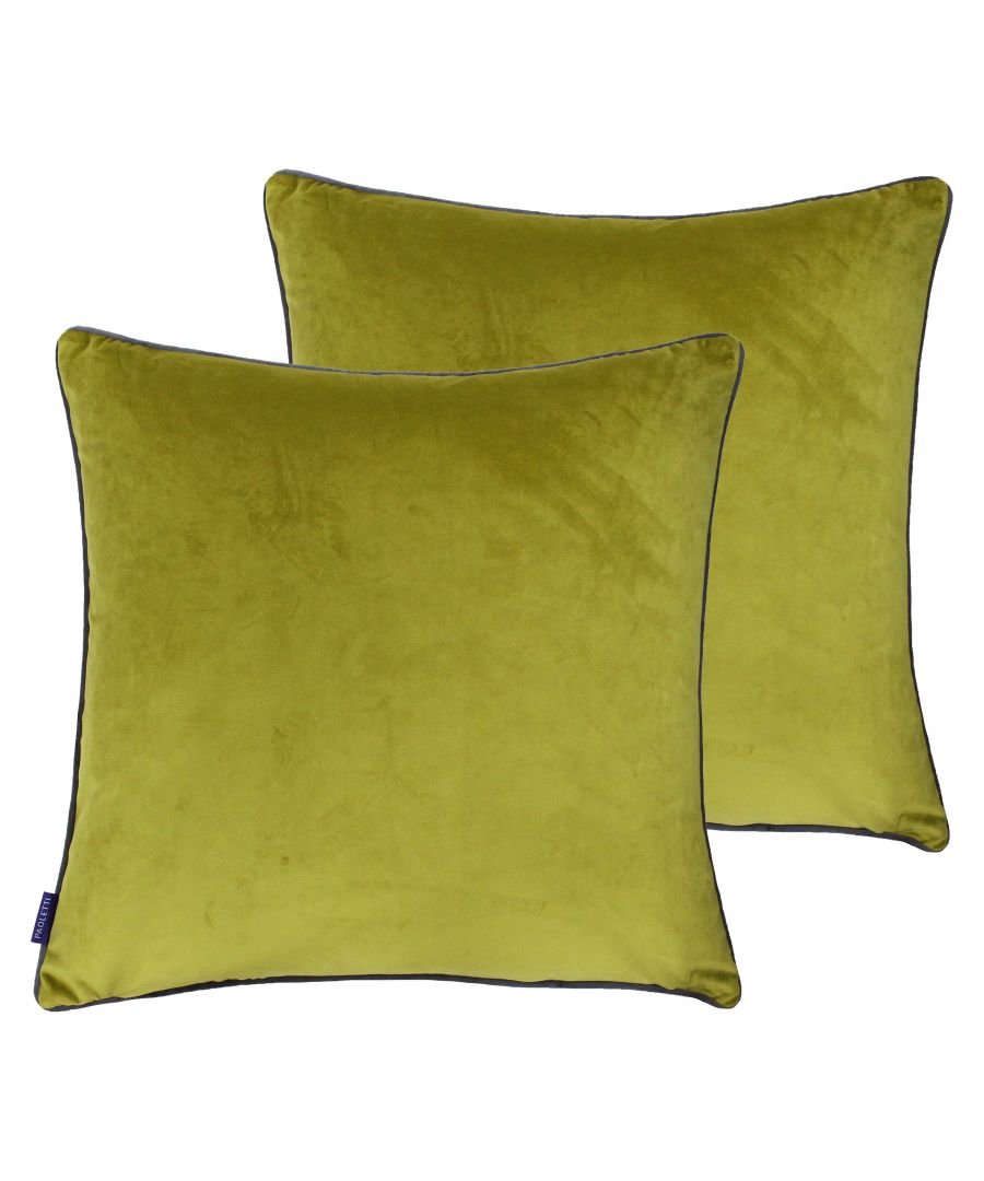 You need never worry about matching your cushions with the meridian range. Made of unspeakably soft velvet feel fabric no words or pictures can do these covers justice. Each larger than average cushion has a plain front and reverse with contrasting piped edges in a range of rich complimentary colours which feature throughout the entire collection. With a small and discreet zip closure they are easy to fill and secure. These sumptuous cushion covers are made of 100% hard-wearing polyester and are incredibly easy to care for as they are all machine wash and iron appropriate.