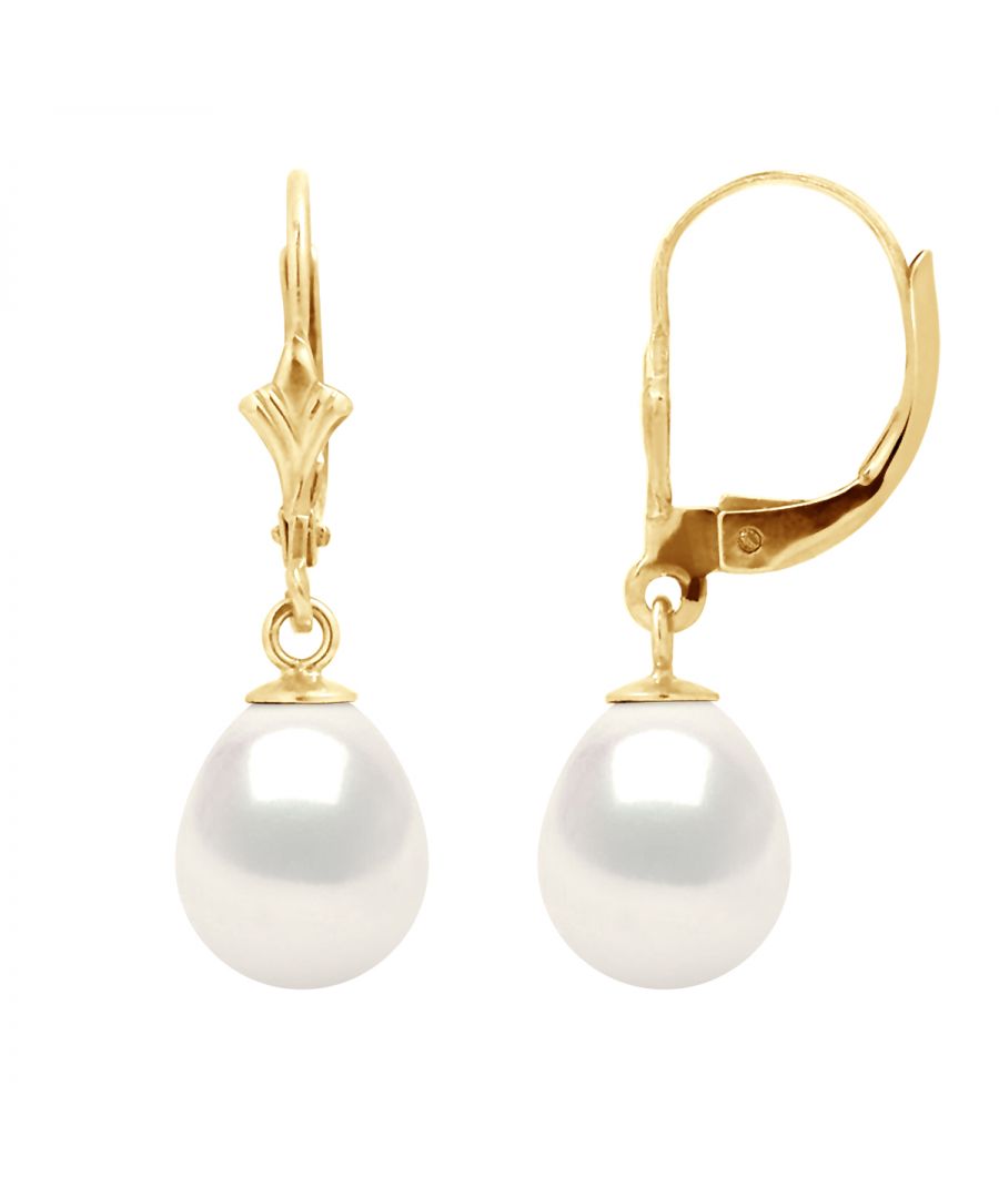 Image for DIADEMA - Earrings - Yellow Gold and Real Freshwater Pearls