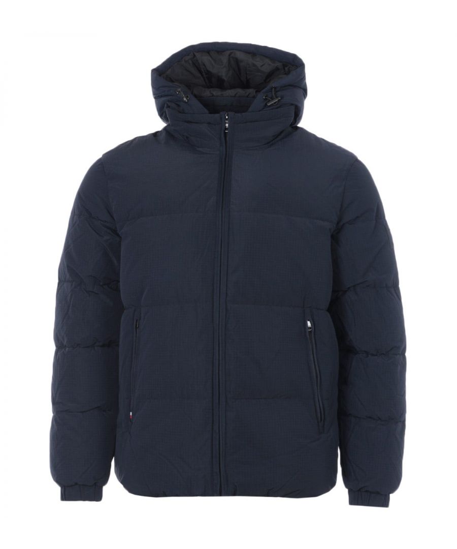 tommy hilfiger hooded padded bomber jacket