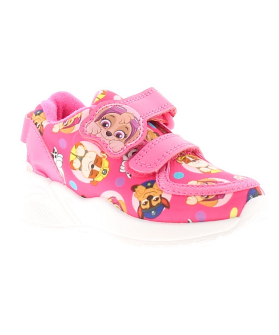 Paw Patrol Lineola Younger Girls Trainers Pink. Manmade / Fabric Upper. Fabric Lining. Synthetic Sole. Childrens Character Paw Patrol Sky Casual Easy Close.