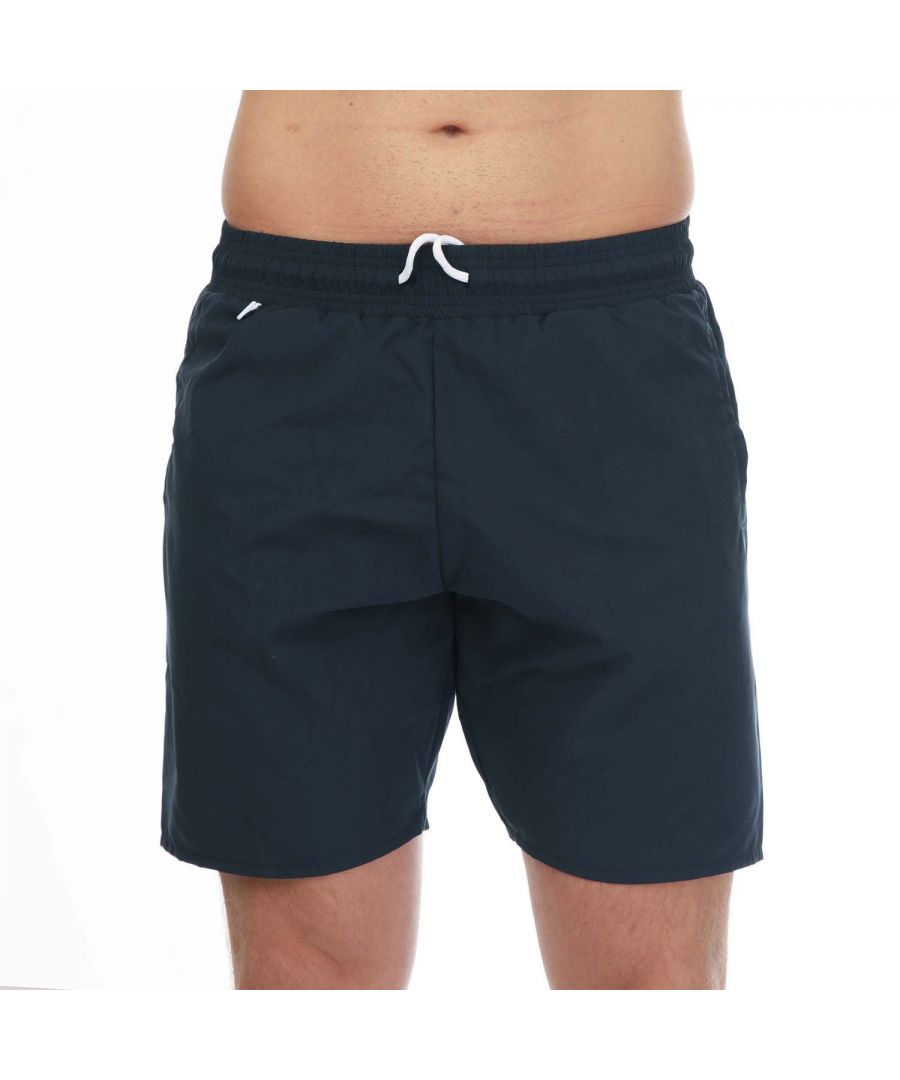 Timberland Mens Logo Swim Shorts in Navy - Size X-Large