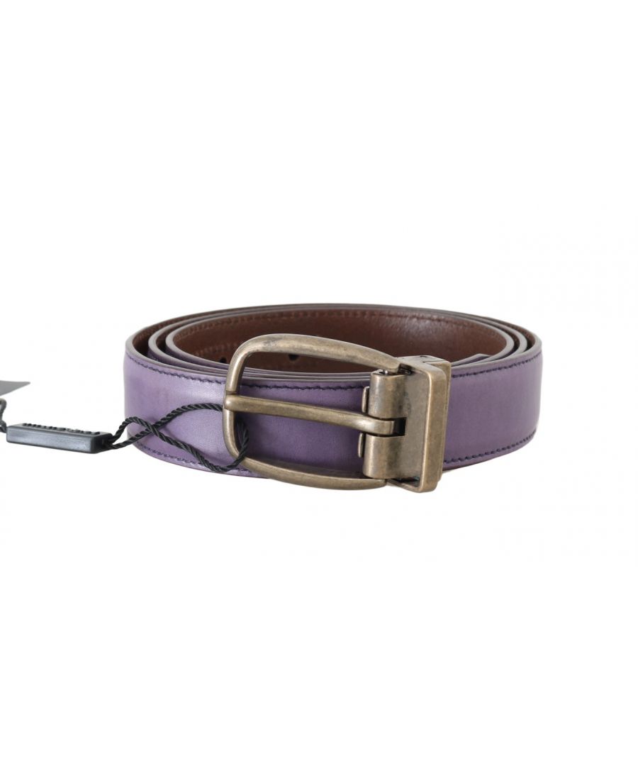 Dolce & ; Gabbana Superbe ceinture pour homme, neuve et étiquetée, 100% authentique Dolce & ; Gabbana Couleur : violet Boucle : métal doré détachable Matériau : cuir brillant Largeur : 2,5 cm Détails du logo Made in Italy