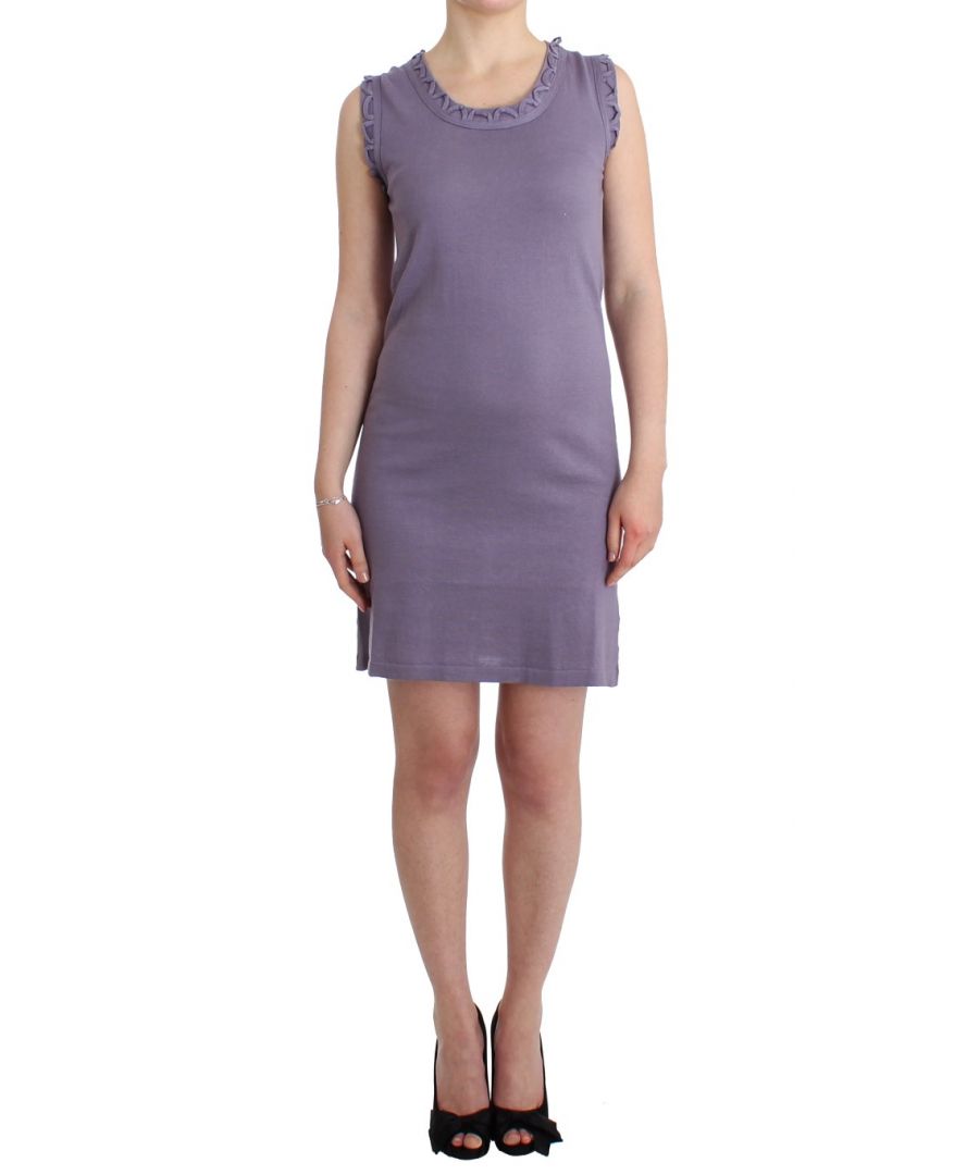 John Galliano Dress Gorgeous brand new with tags, 100% Authentic John Galliano Dress Material : 100% Cotton Color : Purple Model : Knee length Logo details Crew neckline Original tags and store bag follows.