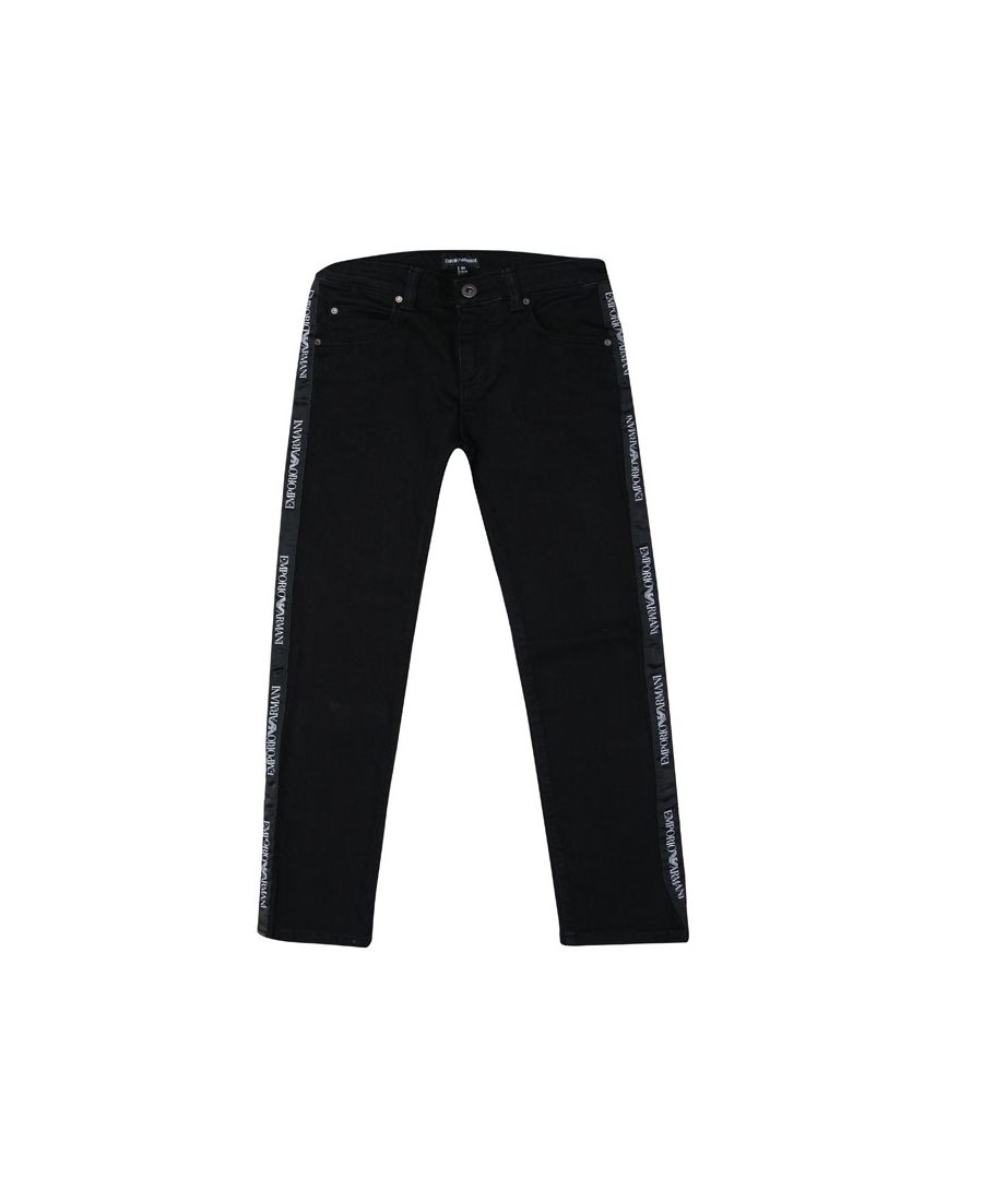 Boy's Armani Junior Jeans in Black