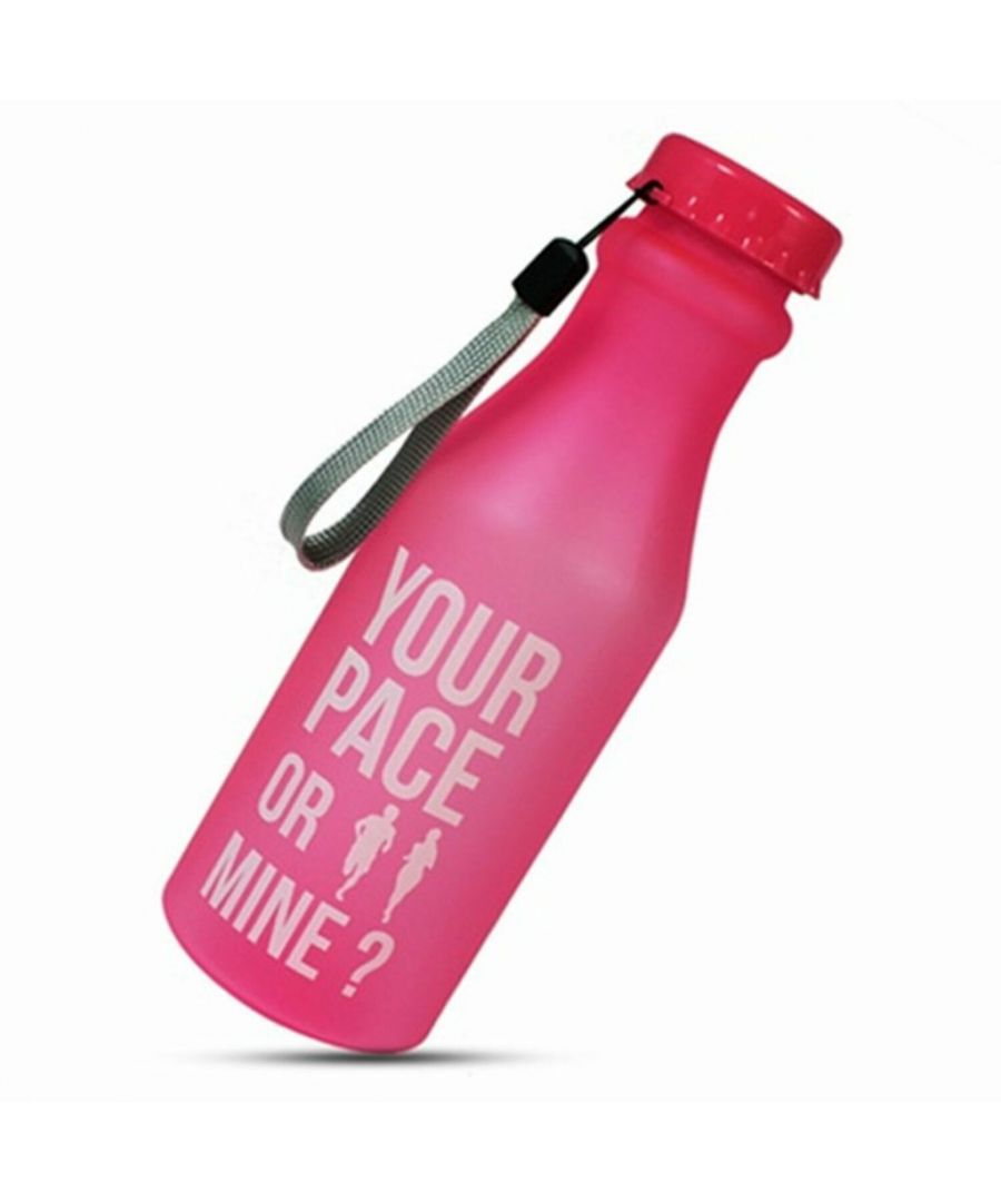 Image for Aquarius Water Bottle Your Pace or Mine 550ml Pink