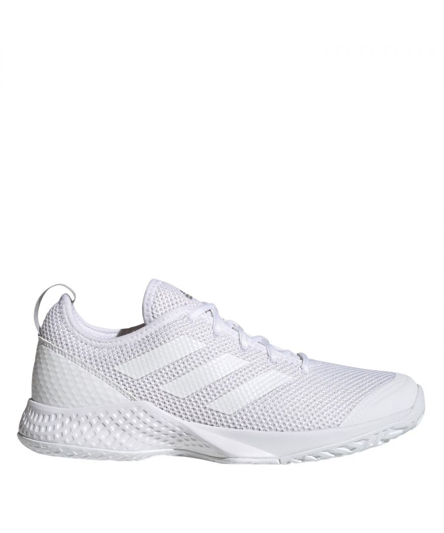 adidas CourtFlash Tennis Trainers Womens - The adidas CourtFlash Tennis Trainers have been made for the courts. Sporting a lightweight construction with a rubber outsole for durability, the minimalist design offers an understated aesthetic. The trainers are complete with a foam midsole and adidas branding throughout.