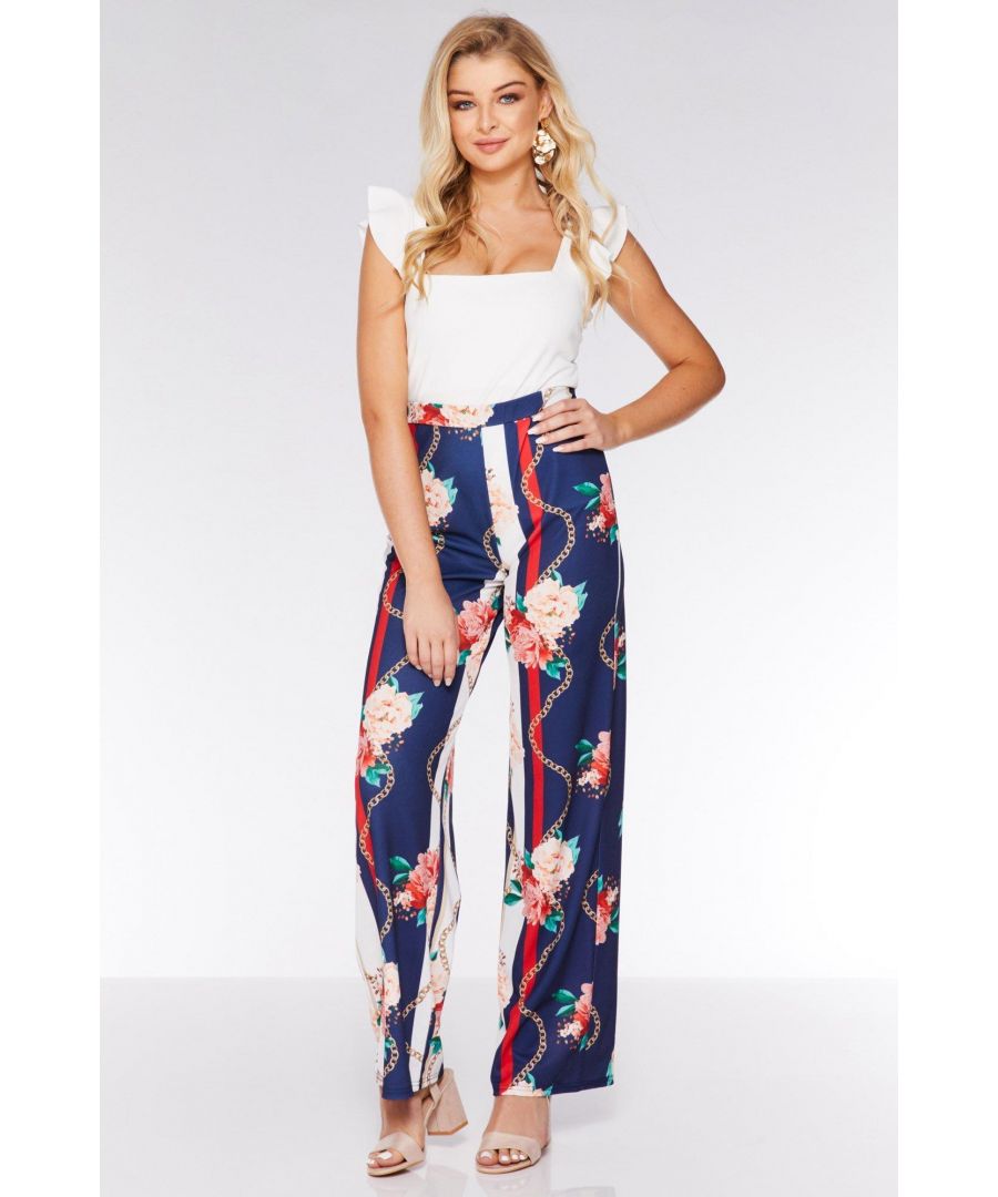 Black High Waist Palazzo Trousers