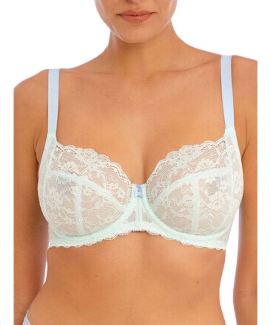 Freya Womens Offbeat Side Support Bra - Blue - Size 38GG