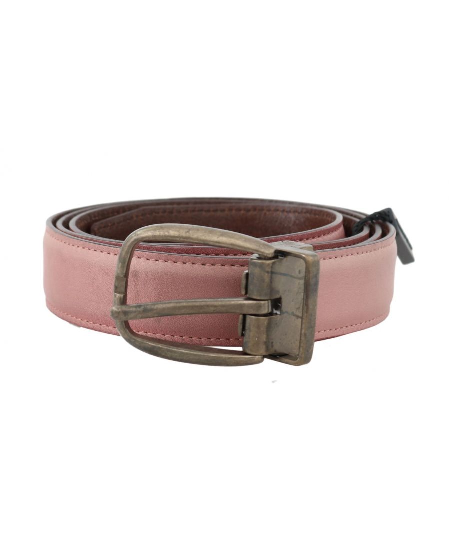 Dolce & Gabbana Gorgeous gloednieuw met tags, 100% Authentieke Dolce & Gabbana Heren riem. Kleur: Roze Gesp: Afneembaar goud metaal Materiaal: Glimmend Leer Breedte: 2,5 cm Logo details Made in Italy