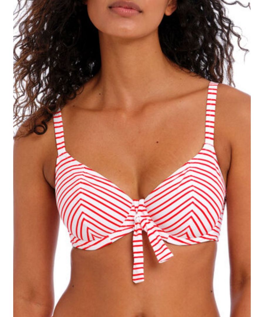 Freya Womens New Shores Plunge Bikini Top - Red Polyamide - Size 32FF