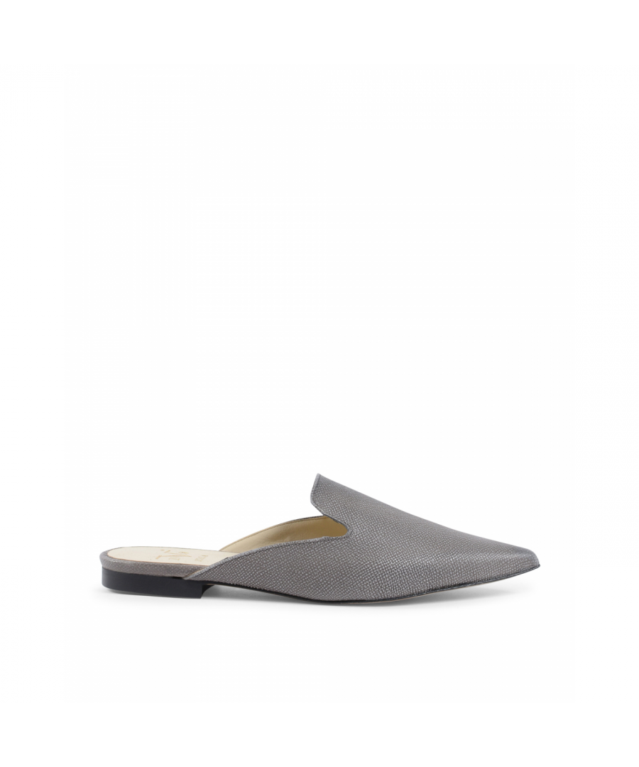 By: 19V69 Italia- Details: SABOT DAMITA METEORA PERLA- Color: Grey - Composition: 100% LEATHER - Sole: 100% SYNTHETIC LEATHER - Heel: FLAT - Made: ITALY - Season: All Season