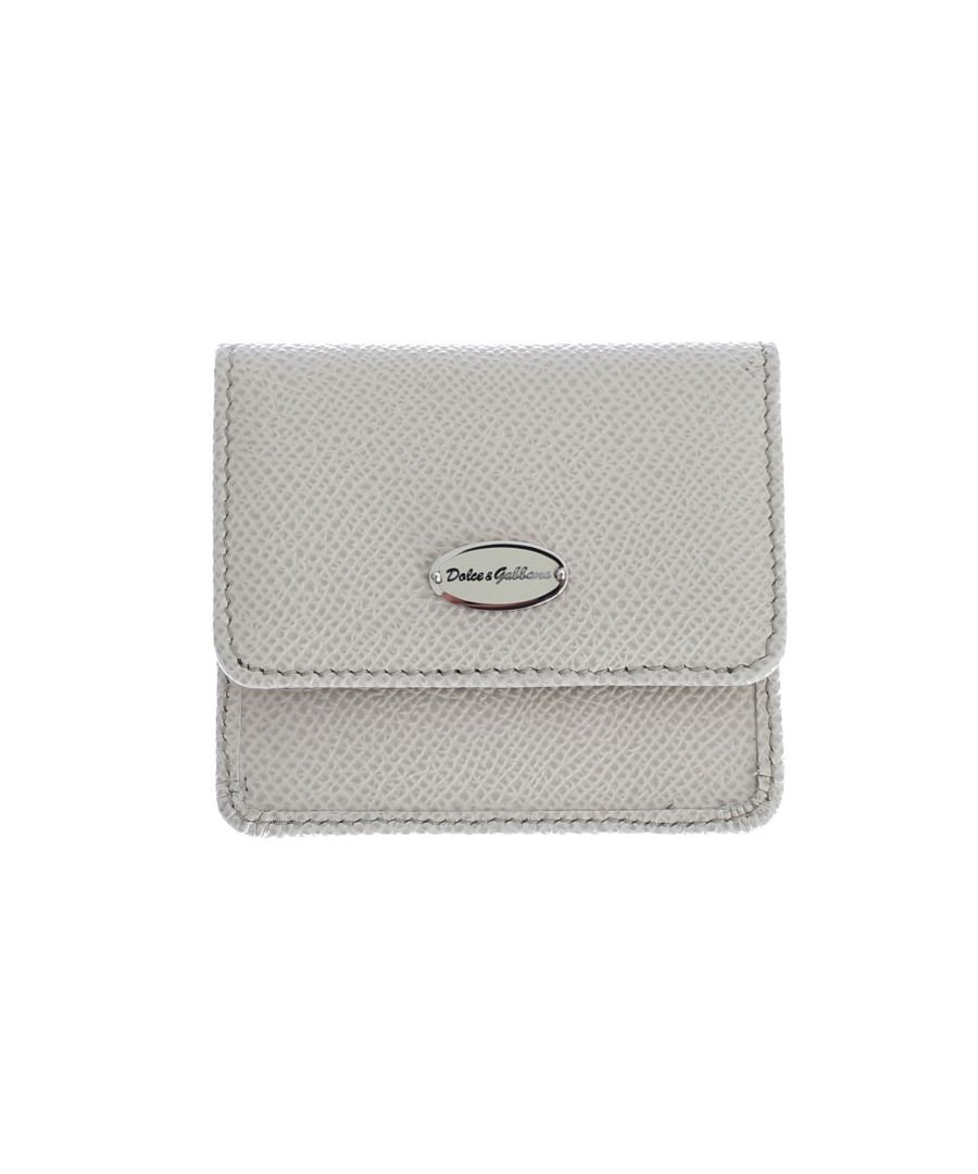 Image for Dolce & Gabbana White Dauphine Leather Case Wallet