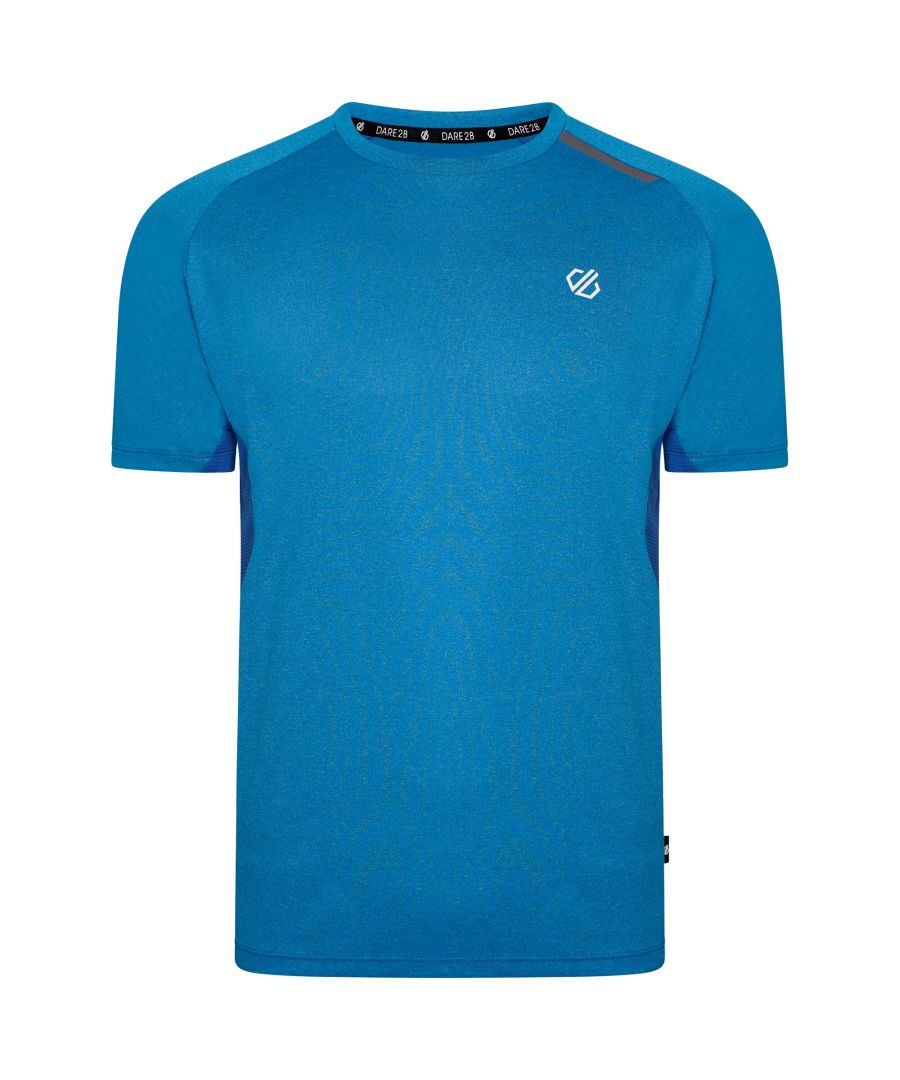 Dare 2B Mens Peerless II Logo Recycled Lightweight T-Shirt (Teton Blue/Snorkel Blue)