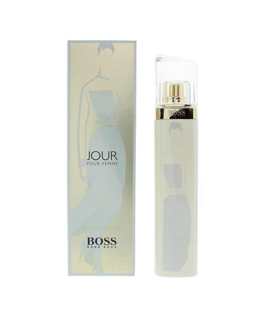 Hugo Boss Jour Pour Femme Runway Edition Eau De Parfum was launched in 2015 as a Floral fragrance for women. This scent contains notes of Freesia and Citruses.
