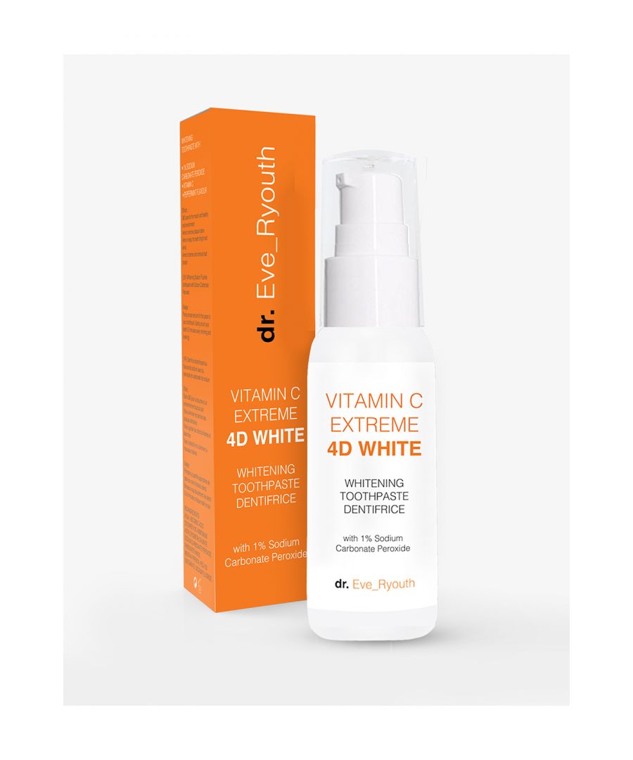 Whitening toothpaste with:1% sodium carbonate peroxideVitamin C Peppermint flavour Effect: 360 care for the mouth and healthy oral environmentAims to remove plaque stainsAims to keep the teeth bright and white