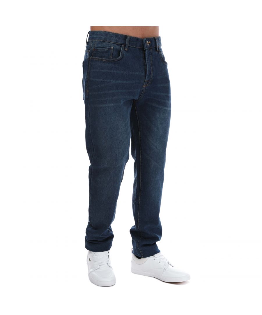 Duck and Cover Pentworth jeans met normale pasvorm voor heren, blauw