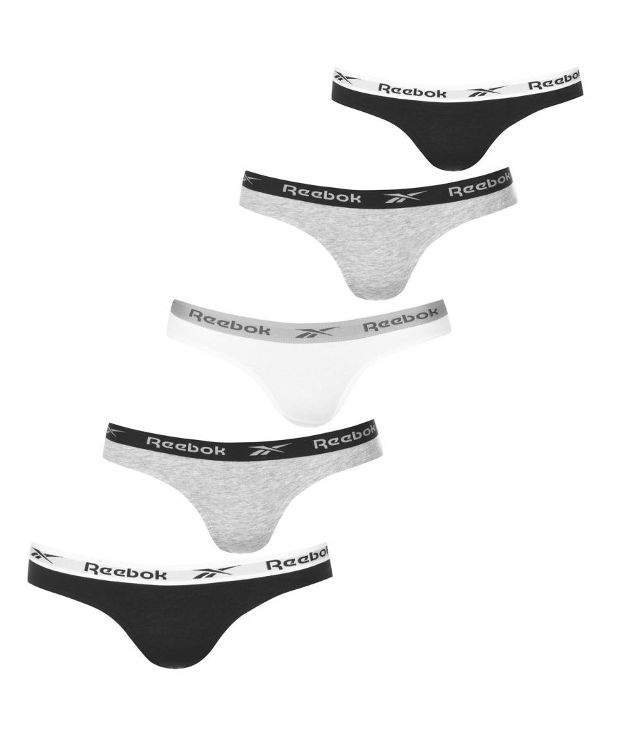 Image for Reebok Womens 5 Pack Briefs Underwear